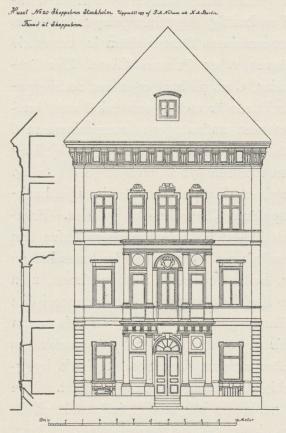 Bild 108. Tessinska huset, Skeppsbron 20,<b<bStockholm; fasad åt Skeppsbron. Bild 108. Tessinska huset, Skeppsbron 20,<b<bStockholm; fasad åt Skeppsbron.