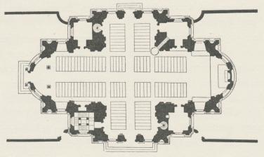 Bild 110. Plan af domkyrkan, Kalmar.