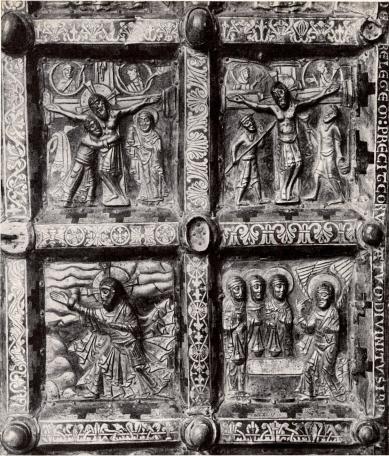 Många av vår medeltids konstnärer äro inte kända till namnet — i konsthistorien gå de<bofta under anonymnamn: Majestatis, Egypticus, öjamästaren o. s. v. Kännedomen om deras<bborgerliga namn skulle väl i allmänhet inte ha ökat vår kunskap om dem — deras<bkonstnärliga individualitet ha vi lärt känna i deras verk. Men beklaglig är vår ovisshet om<bnamnet på mästaren till Broddetorpsaltarct (jfr bild å sid. 7h), av vars bildfält några här återges.<bMyckel gärna skulle man nämligen ha velat veta, om skaparen av detta märkliga, i<bkomposition och detaljer fulländade konstverk varit en svensk man eller inte. — Statens<bhistoriska museum.