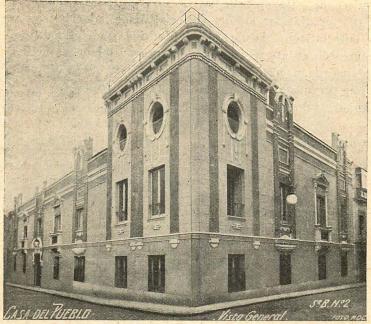 Folkets Hus i Madrid. (Helhets-vy.)