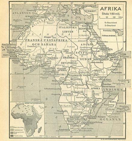 AFRIKA inkl. Vegetationskarta