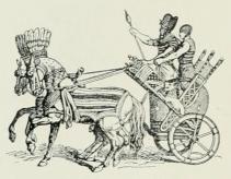 Egyptiläinen sotavaunu.