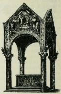 Ciborium-alttari Milanon<bPyhän Ambrosiuksen<bkirkosta.