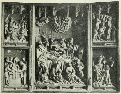 Alttarikaappi (Uusikirkko T. l.), saksalaista tekoa n. 1425—50.