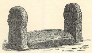 <smalIll. E. WESTERBERG</smal<bGammalkristen grafsten i Småland.