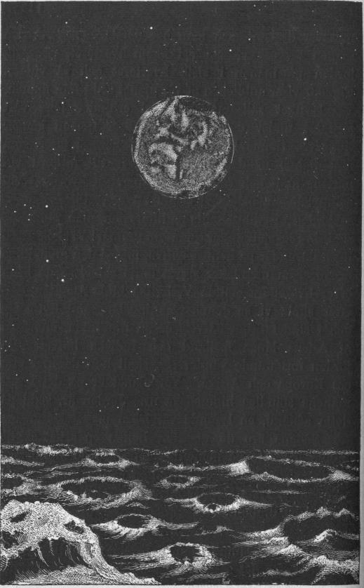 Fig. 30. Landskap på månen. Jordsken.