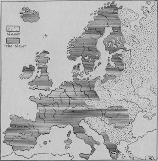 Karta V. Panslavistisk karta öfver Europa.<bEfter <span class=