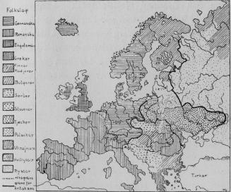 Karta VI. Nationalkarta öfver Europa.