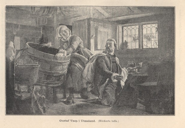 Gustaf Vasa i Utmeland. (Höckerts tafla.)