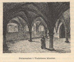 Pelarsalen i Vadstena kloster.