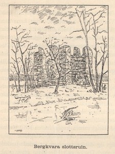Bergkvara slottsruin. Bergkvara slottsruin.