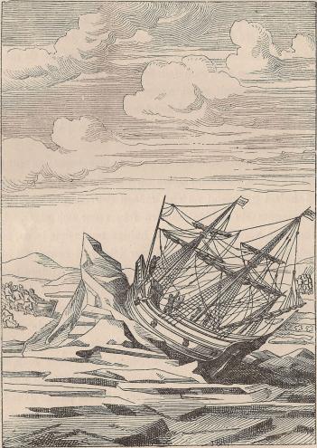 Barents’ skepp i isen.
