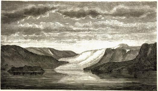 Afsmeltende Isbræ.<b<span class=