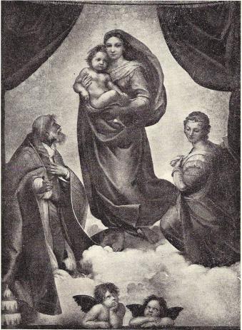 Fig. 26. Sixtinska madonnan (Dresden).