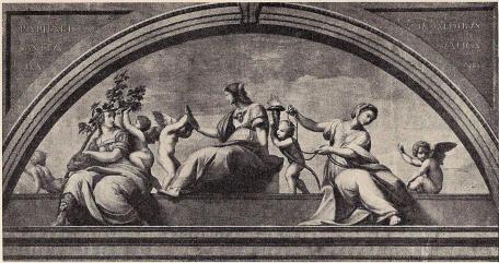 Fig. 32. Robur, Veritas, Temperantia. Fig. 32. Robur, Veritas, Temperantia.