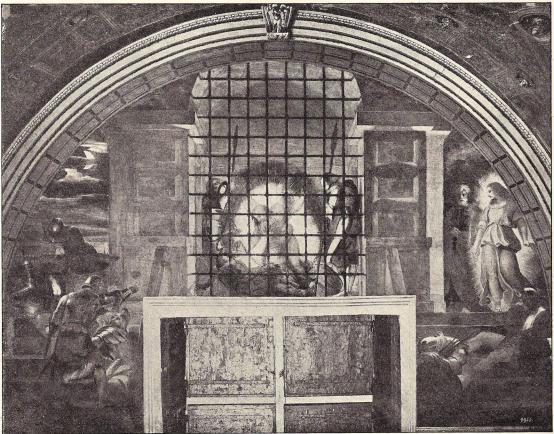 Fig. 35. Petri befrielse ur fängelset.