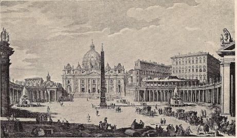 Fig. 56. Petersplatsen (efter ett äldre kopparstick).