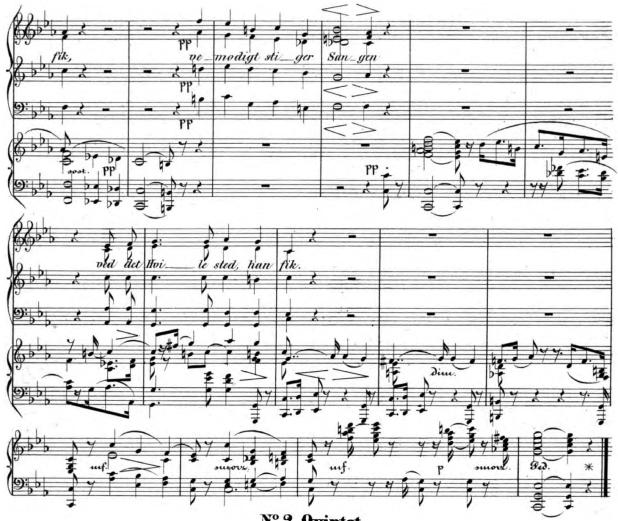 fik, vemodigt stiger Sangen<bved det Hvile sted, han fik.