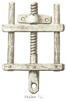 Skalan <su1</su/<su5</su.<b<biHandklofve af trä,</bi<bfrån Eskilstuna.