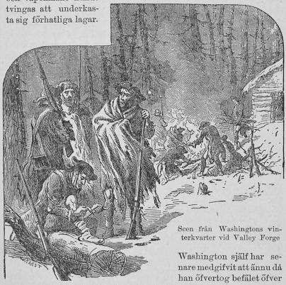 Scen från Washingtons vinterkvarter vid Valley Forge Scen från Washingtons vinterkvarter vid Valley Forge