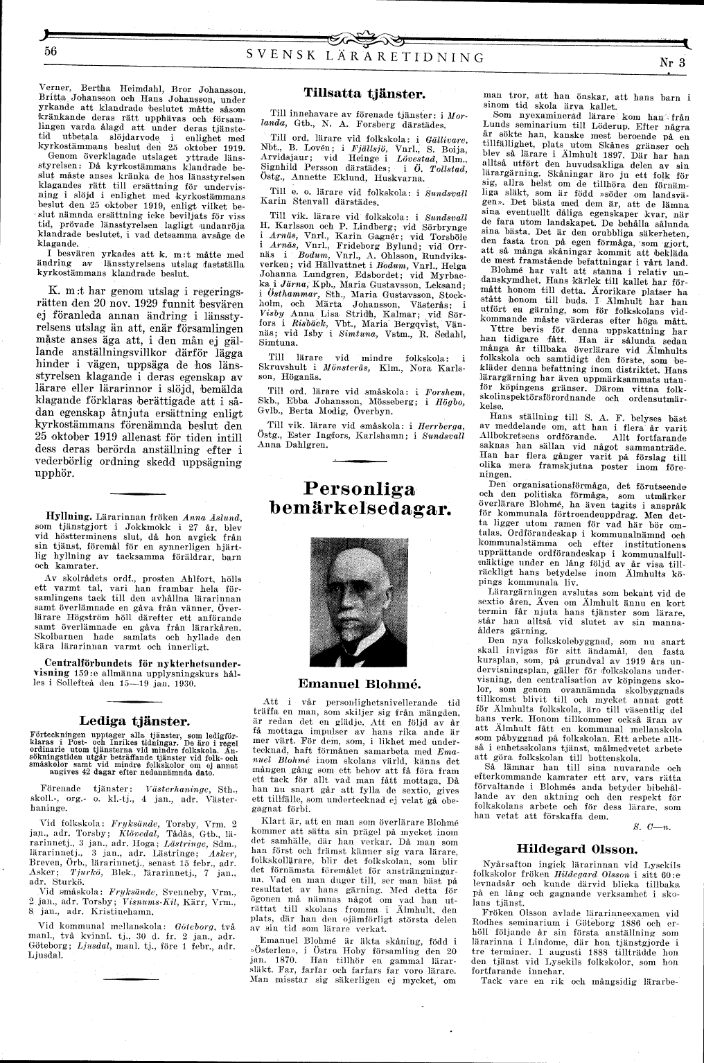 56 (Svensk Läraretidning / 49:e årg. 1930)