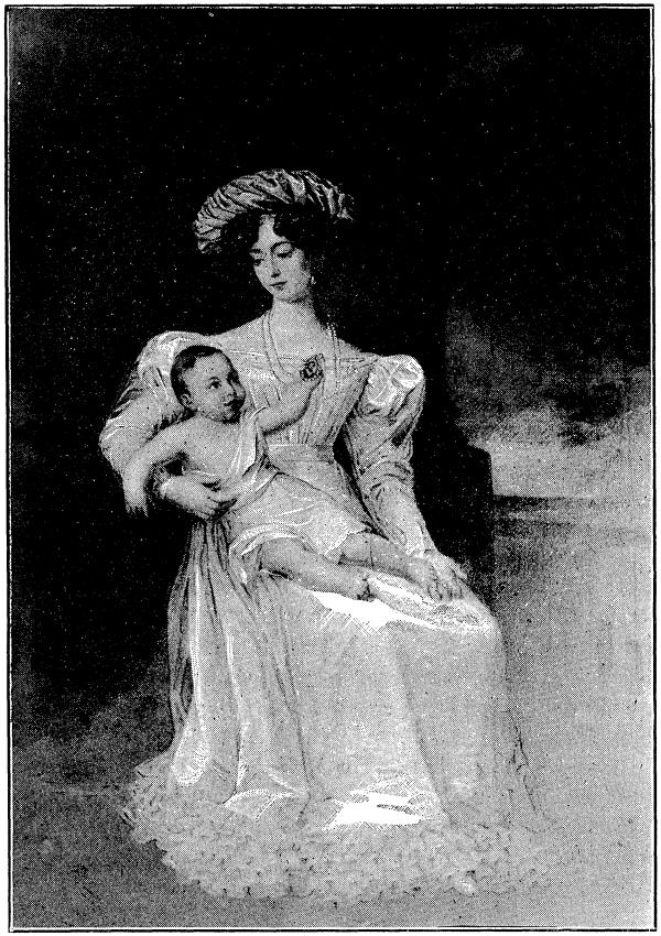 Kronprinsessan JOSEFINA med sin förstfödde.